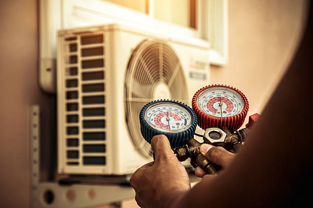 Professional Hvac technician working in West End, NY